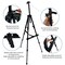 RRFTOK Artist Easel Stand, Adjustable Easel for Painting Canvases Height from 17 to 66 Inch,Carry Bag for Table-Top/Floor Drawing and Didplaying